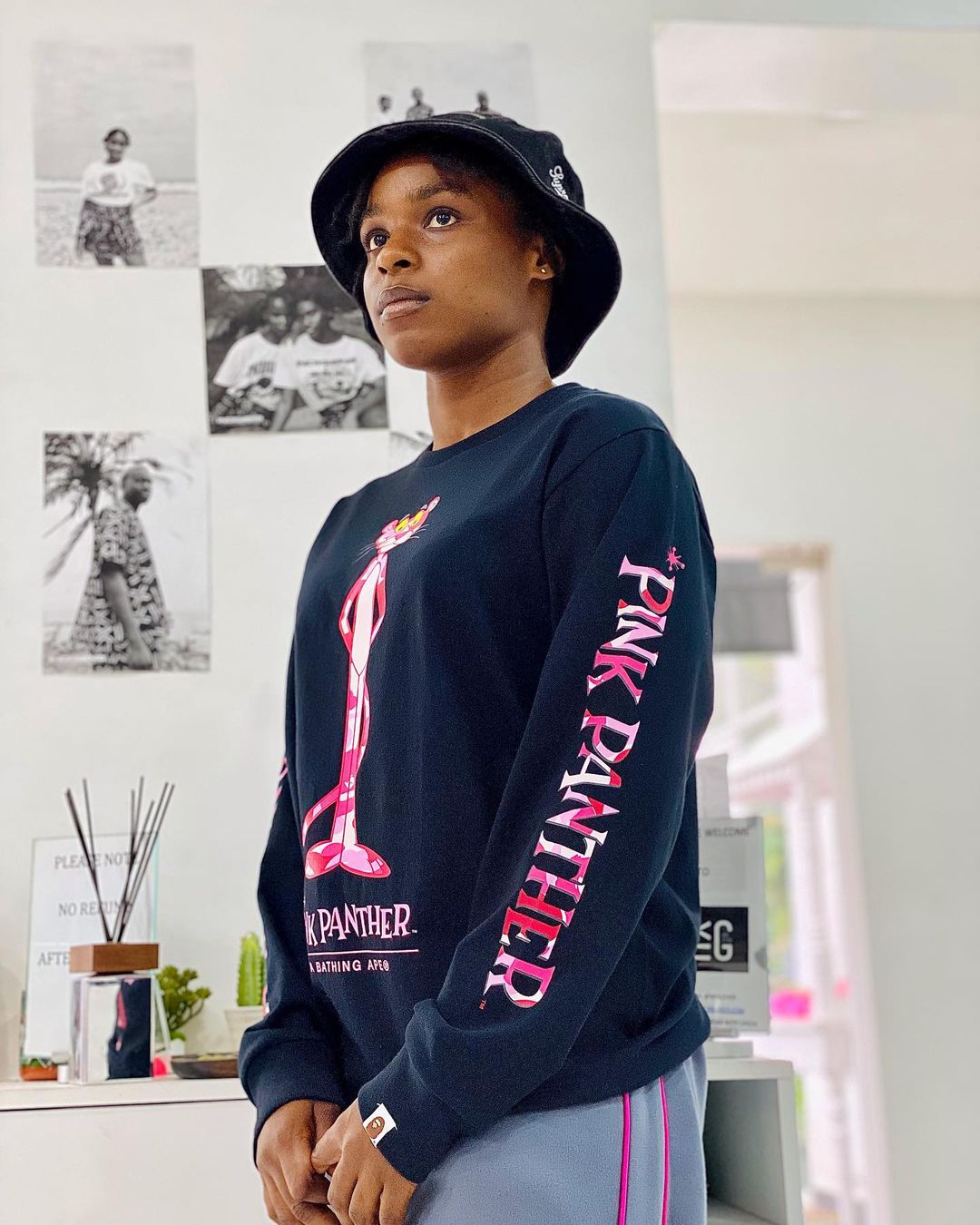 bape pink long sleeve